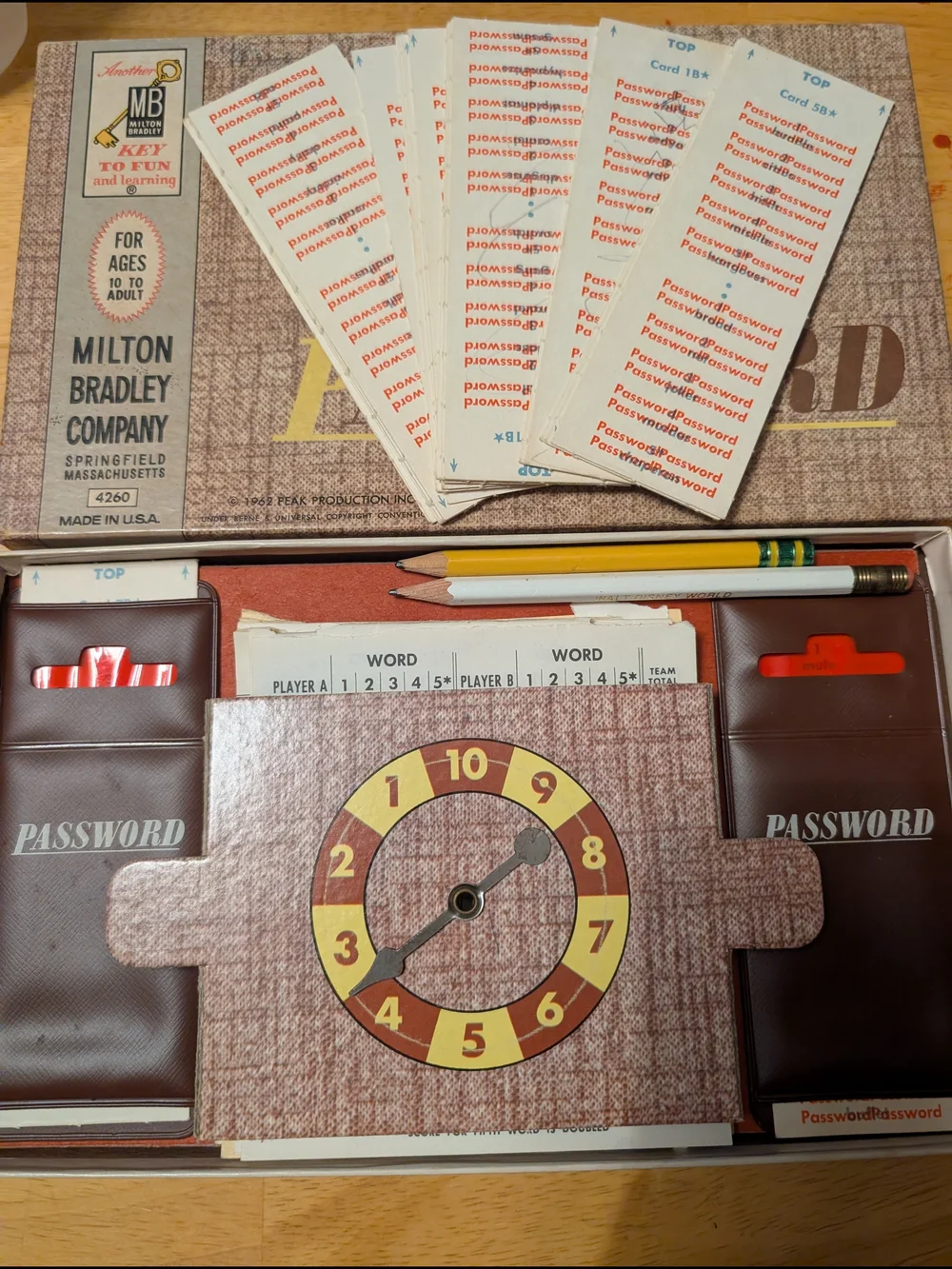 Vintage Milton Bradley Password Board Game 1962